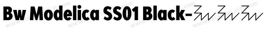 Bw Modelica SS01 Black字体转换